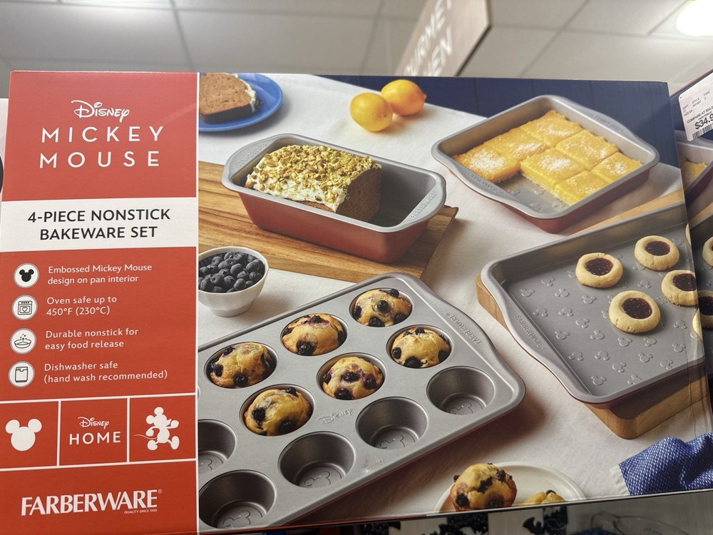 Farberware Disney Bake With Mickey Mouse 4-pc. Non-Stick Bakeware Set