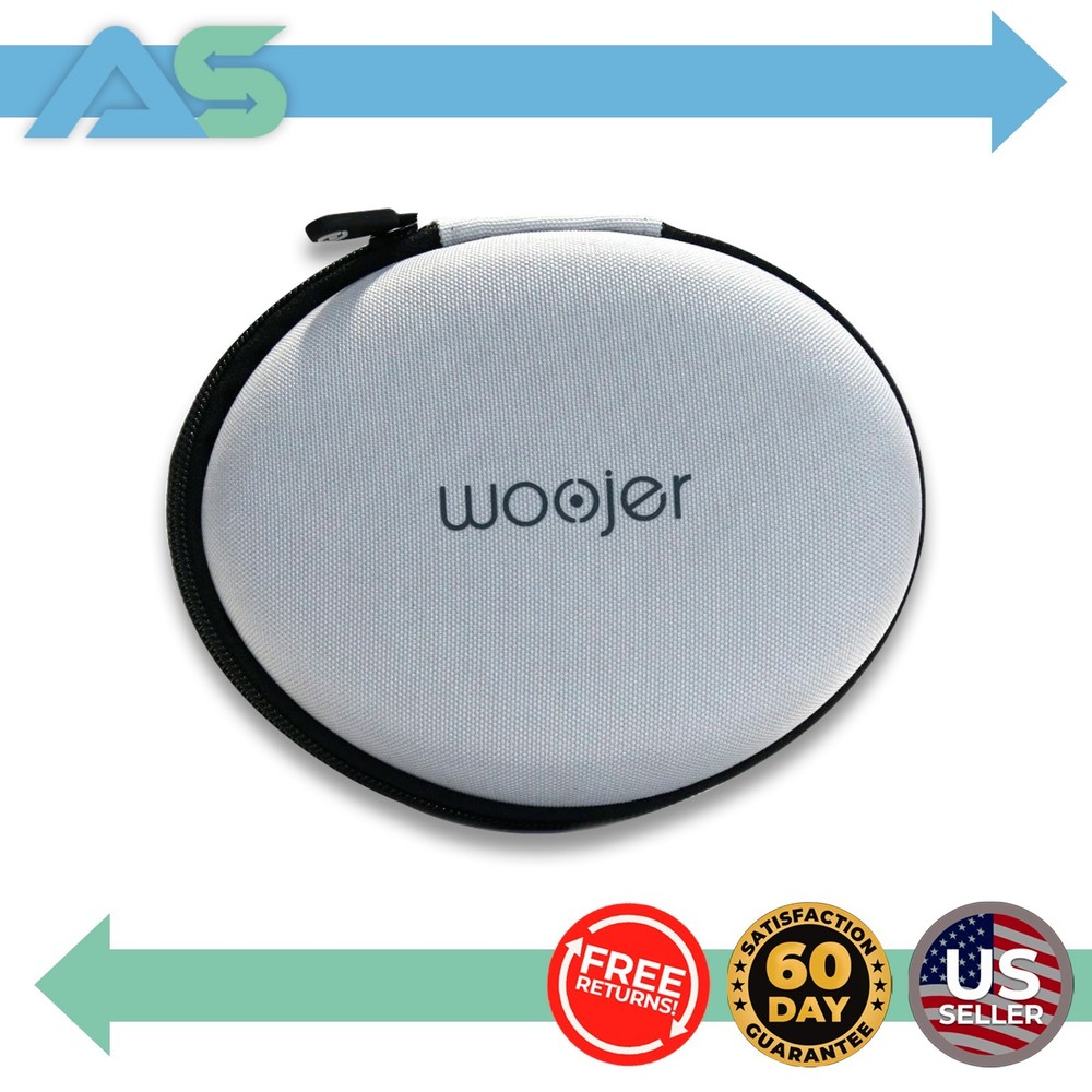 Woojer Gray Carrying Case w/ Accessory Mesh Pocket for Haptic Strap 3