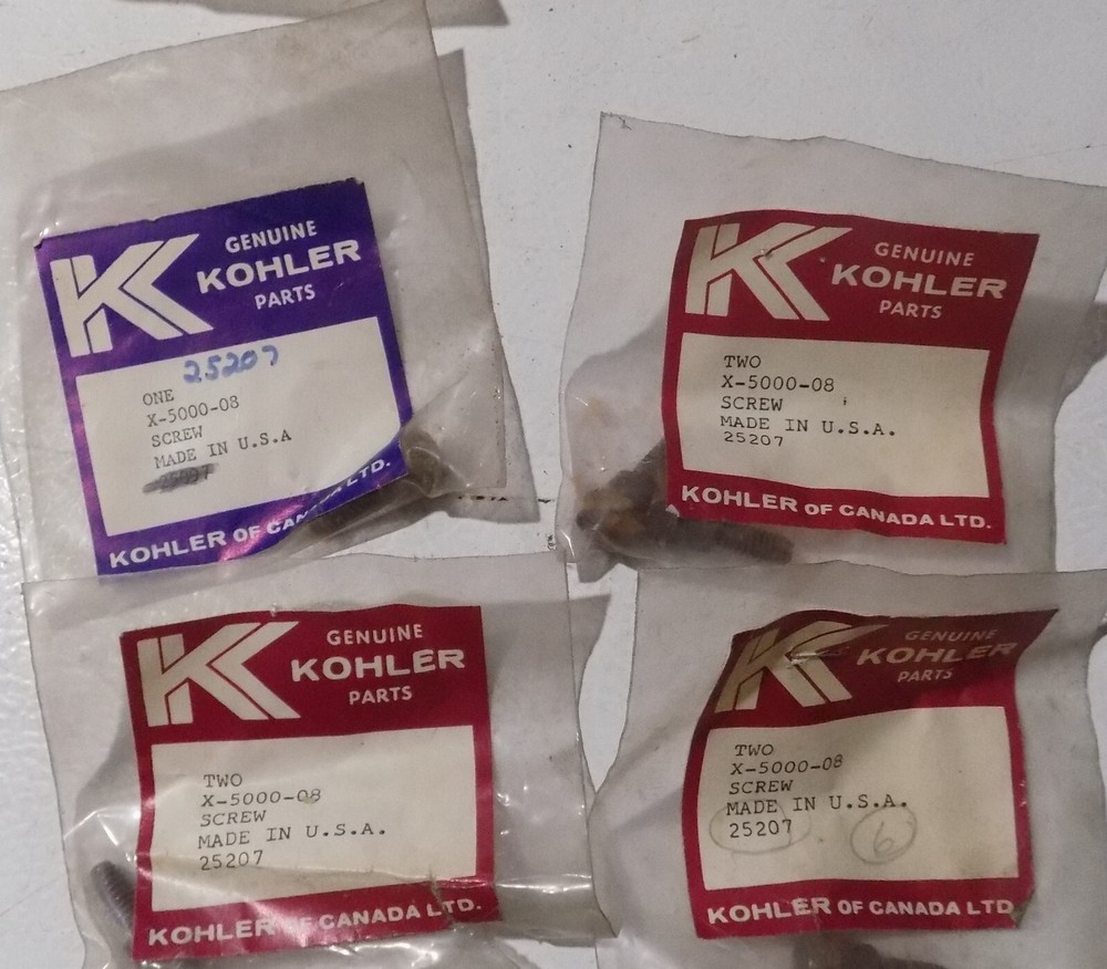 5 Kohler Screws 25207