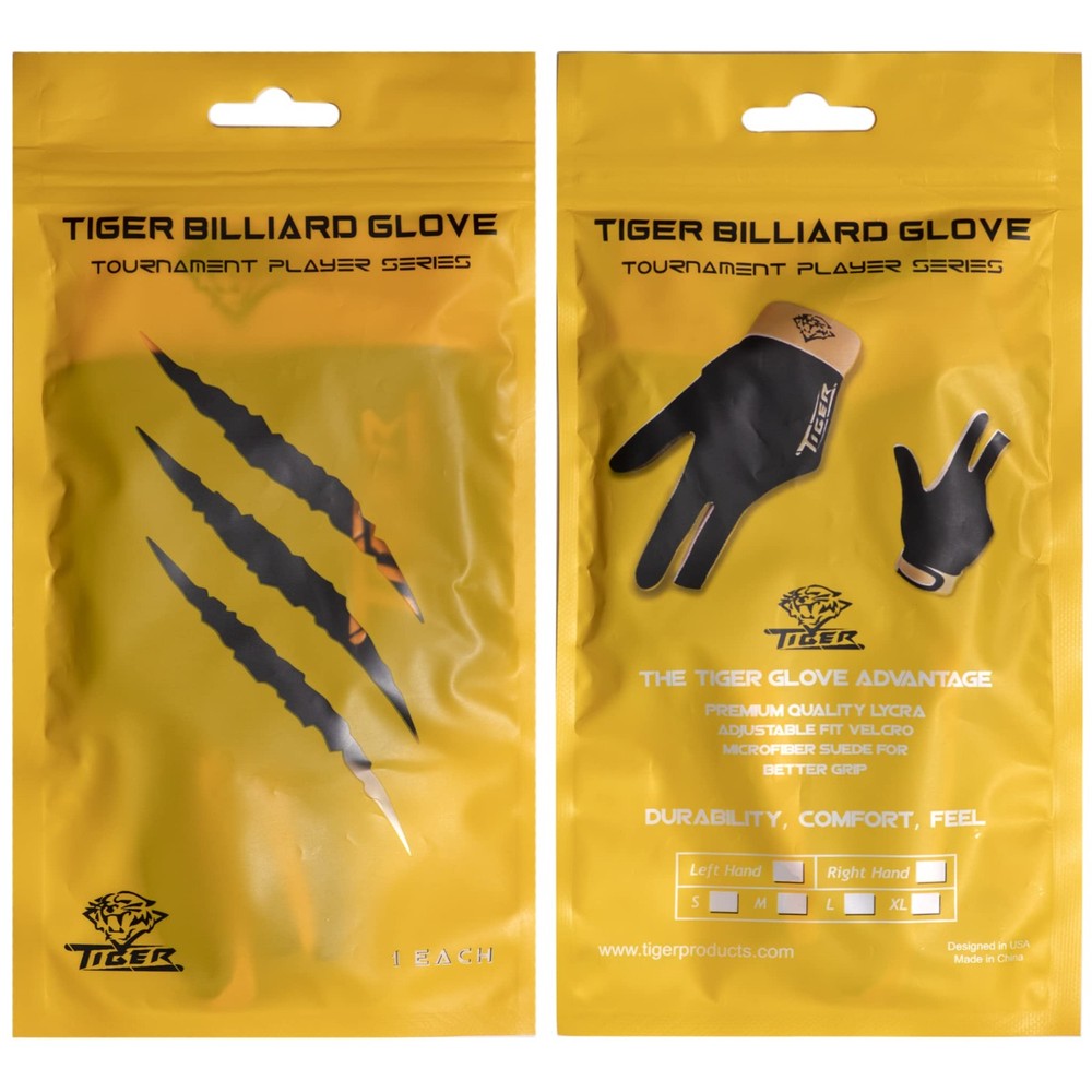 TIGER Billiard Glove - for Left Hand (Medium)