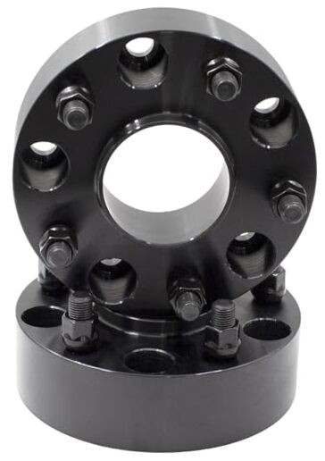 2 Pcs Wheel Spacers Adapter Hub Centric 5x5.5 2.00" Thick - 2 Pack Black