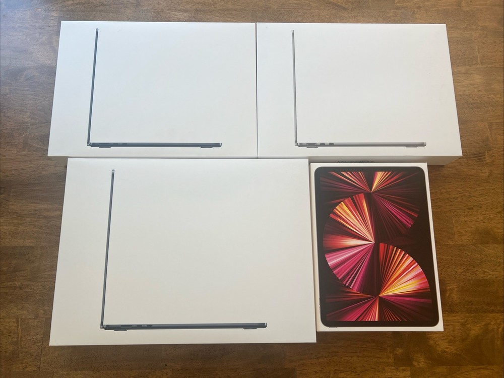 iPad Pro 11 Macbook Air M2 M3 ** EMPTY BOX SET ** 4 BOXES ONLY
