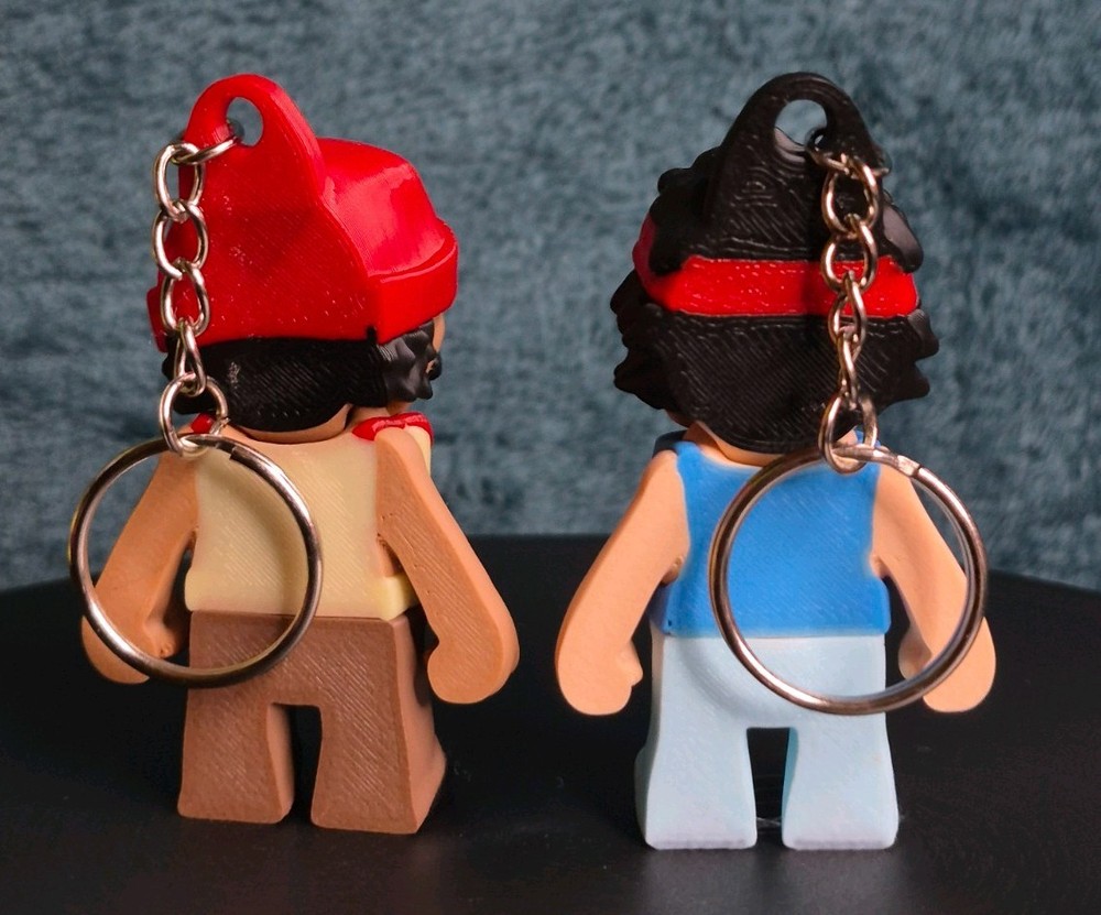 Cheech & Chong Keychain Set Classic Outfit 3D Printed 2 Pack Figures