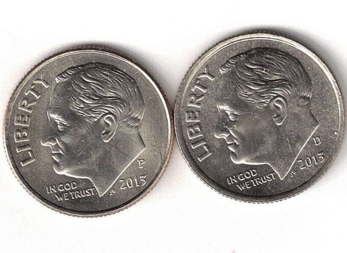 2013-P + D Uncirculated Roosevelt Dimes Both Business Types!