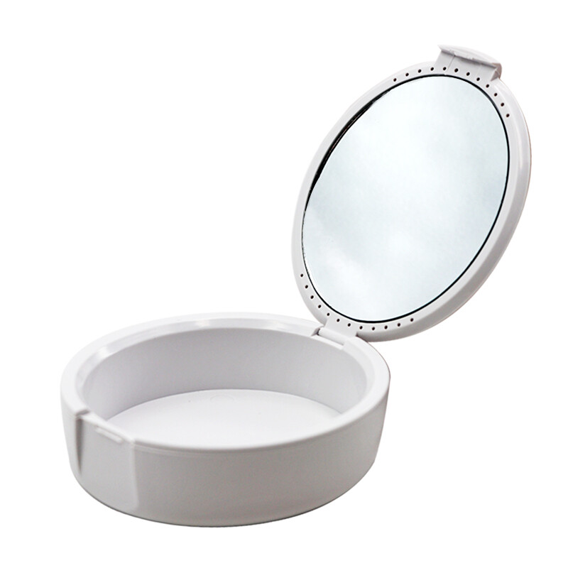 Tooth Storage Box With Mirror Denture Storage Orthodontic Retainer Portable Case
