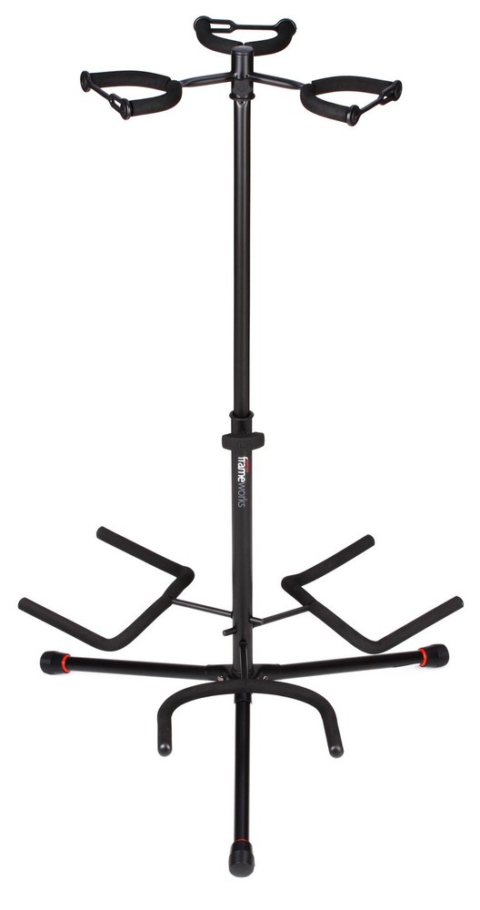 Gator Frameworks Triple Guitar Stand + D'Addario DP0002 Value Bundle