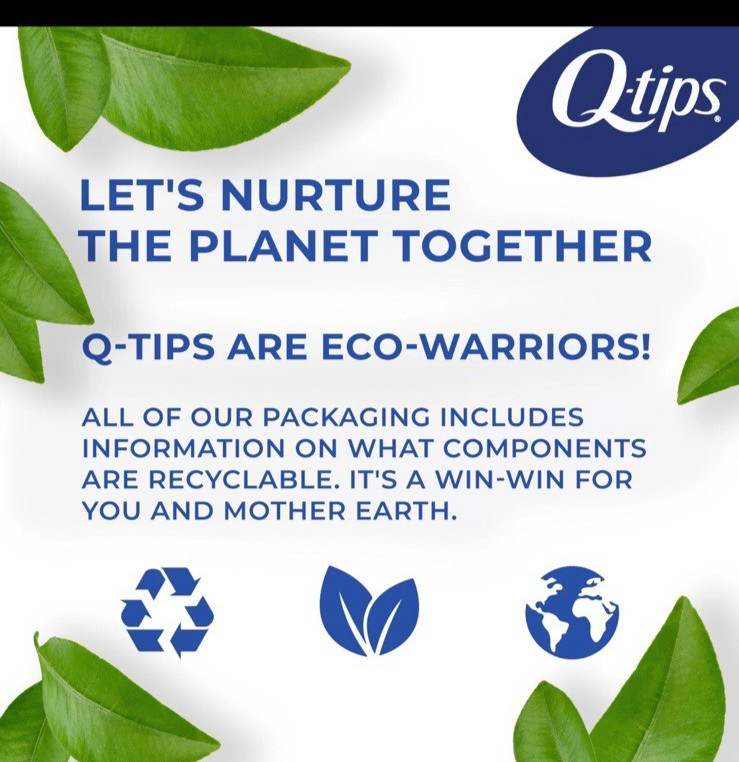 Q-tips Cotton Swabs 625 Count