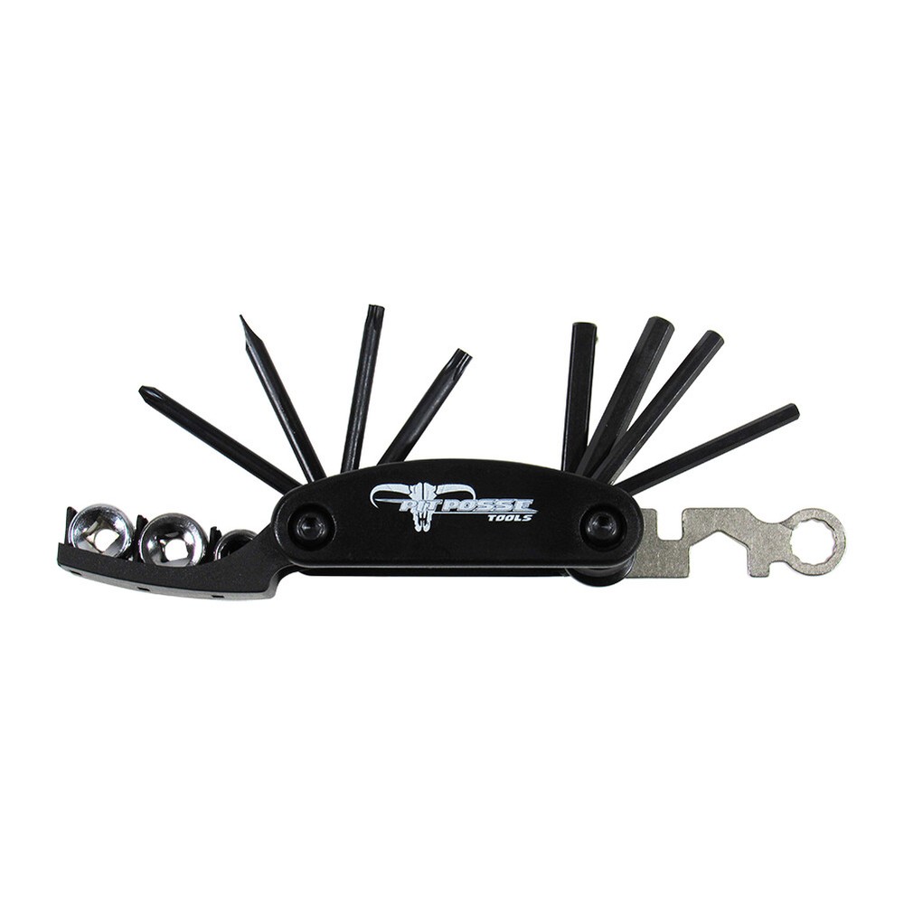 Pit Posse Harley Davidson Folding Tool Set 12 in 1 SAE Motorcycle Tool Accessory