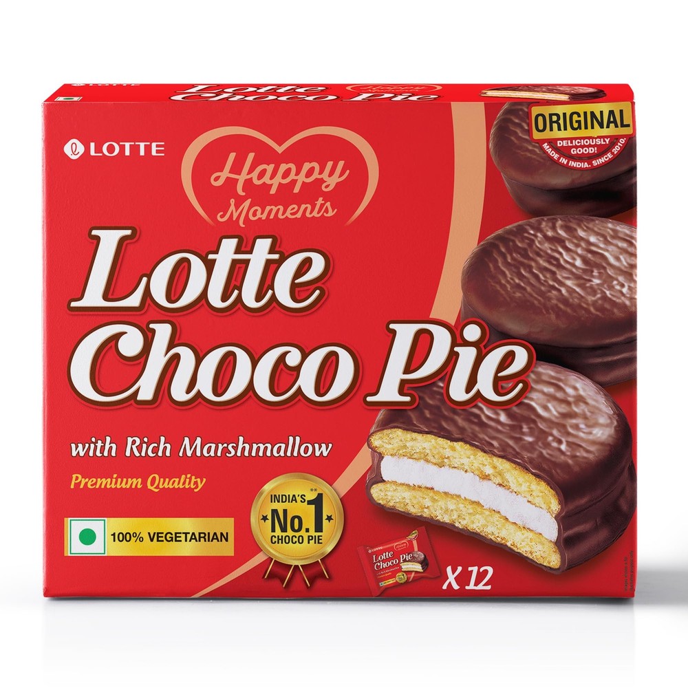Lotte Choco Pie (Pack Of 12) Medium