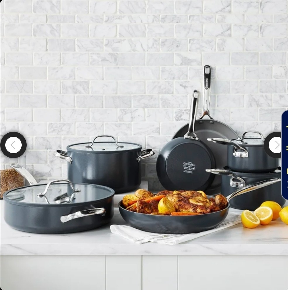 GreenPan 11pc cookware Set ERAS, Blue