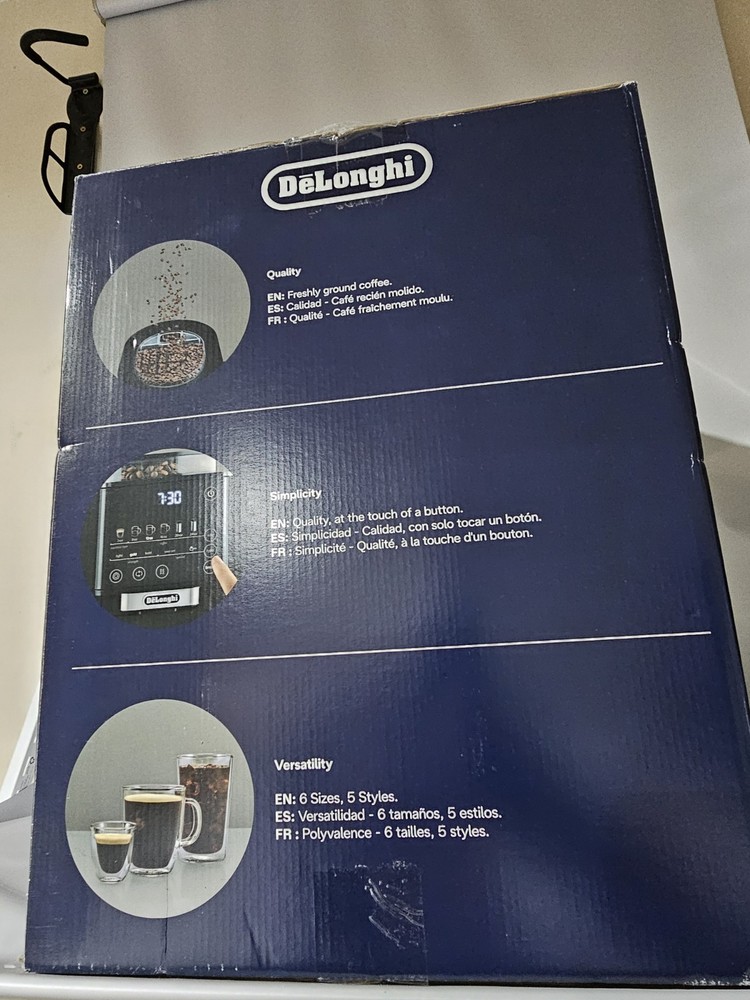 De'Longhi TrueBrew Automatic Coffee Maker w/ Bean Extract Technology-Black Matte