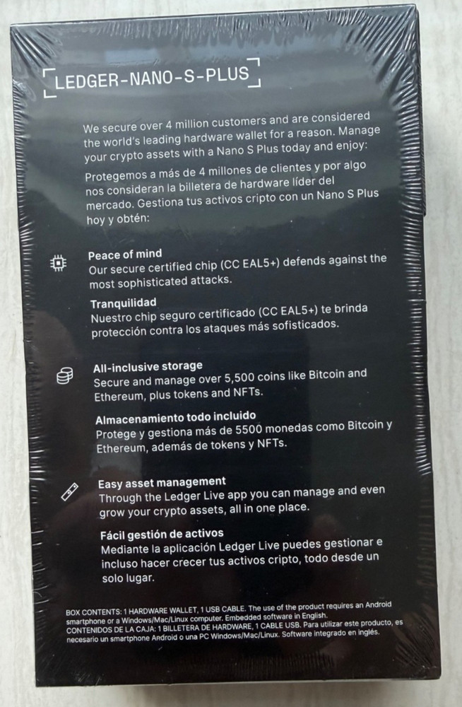Ledger - Nano S Plus Crypto Hardware Wallet
