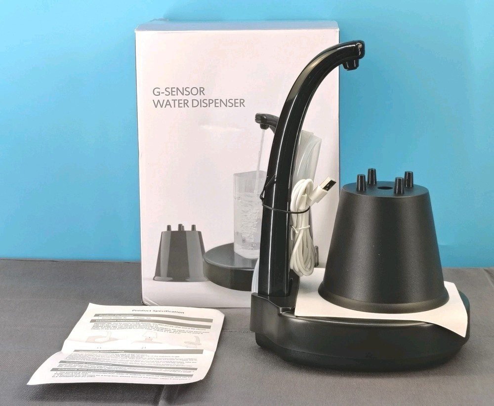 G-Sensor Desktop USB Charging Water Dispenser Black