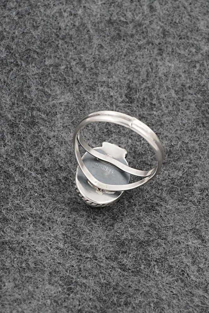 Turquoise & Sterling Silver Ring - Rosemary Saunders - Size 8
