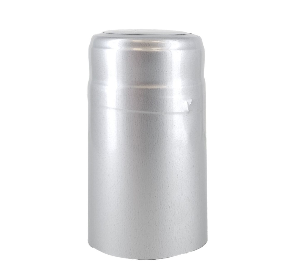 Silver PVC Shrink Capsules - 30 Per Bag