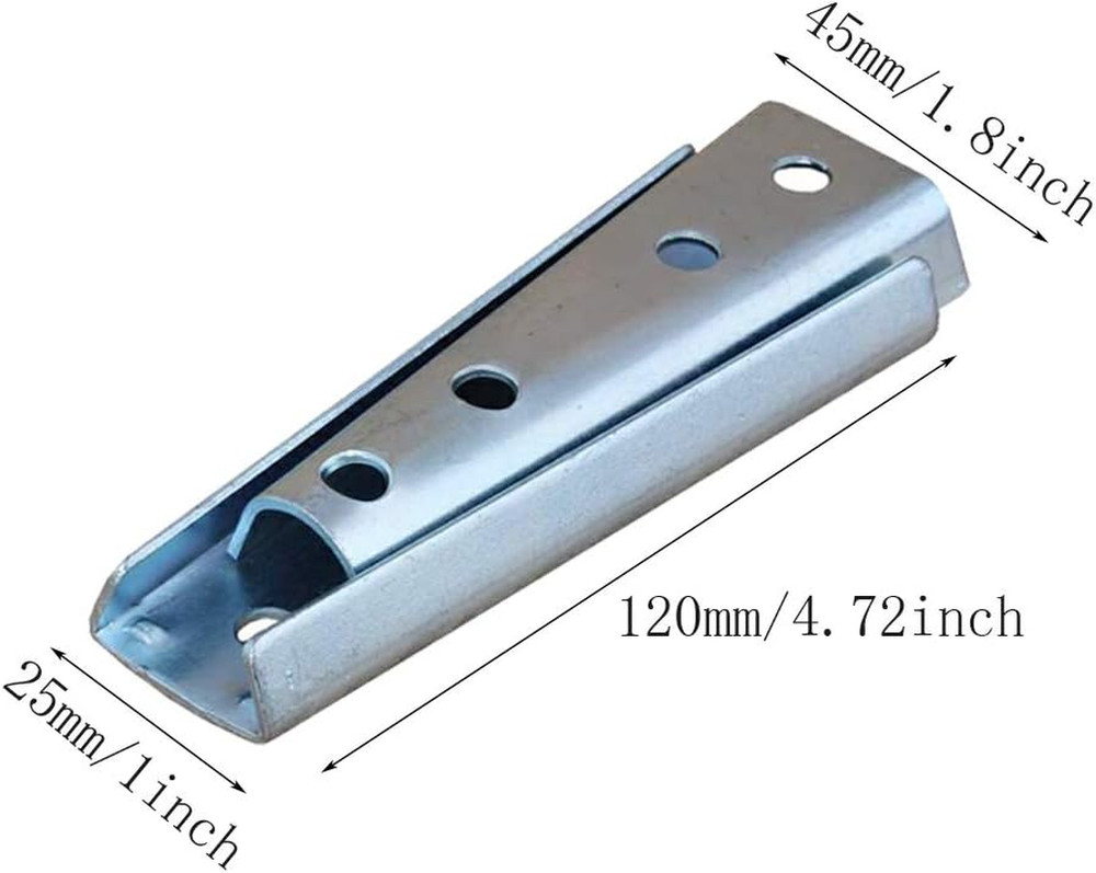 4.7 Inch Concealed Headboard Panel Wall Fixing Brackets, Heavy Duty Interlocking