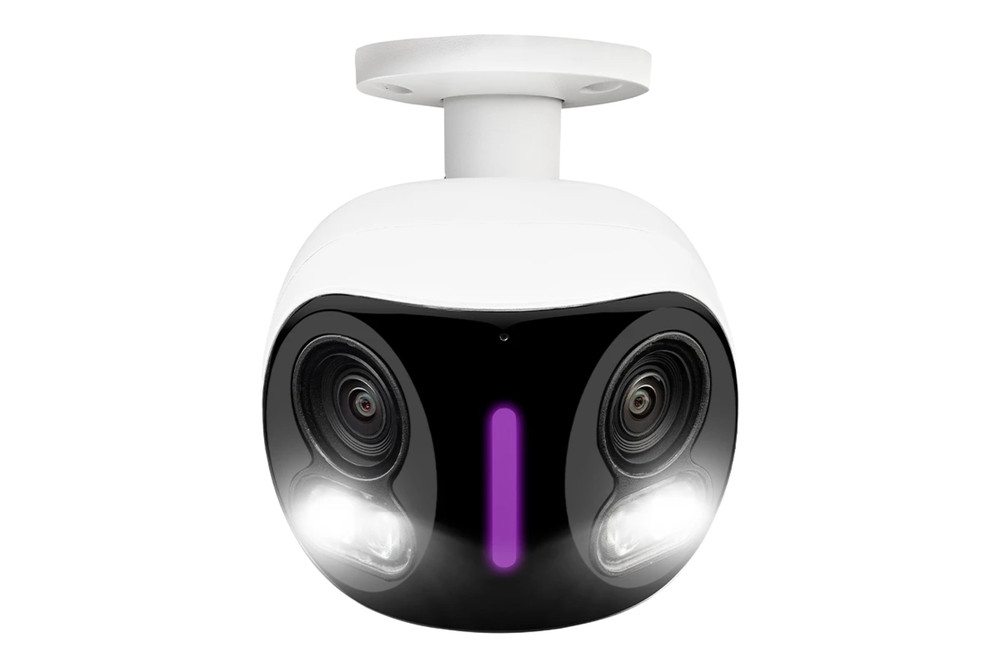 Lorex 4K Dual Lens Wi-Fi Security Camera with Smart Security Lighting