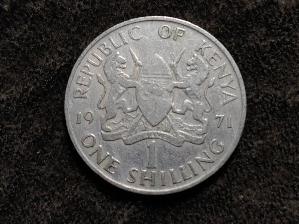 Kenya, 1971 1 Shilling Coin