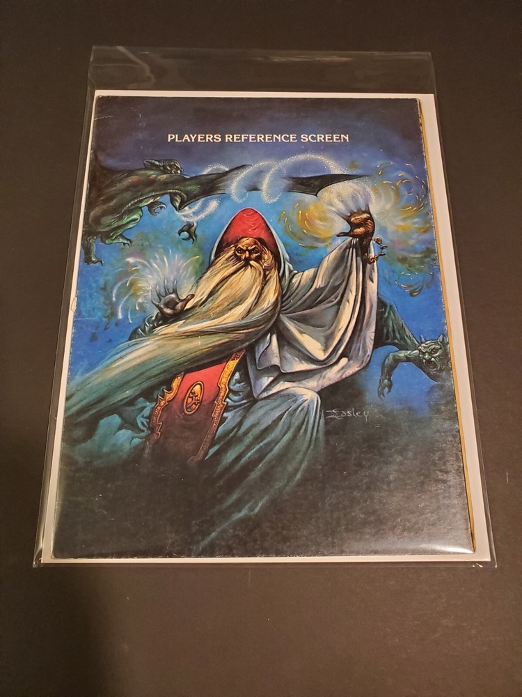 Advanced Dungeons & Dragons: Player's Reference Screen 1985 ☆ Authentic ☆