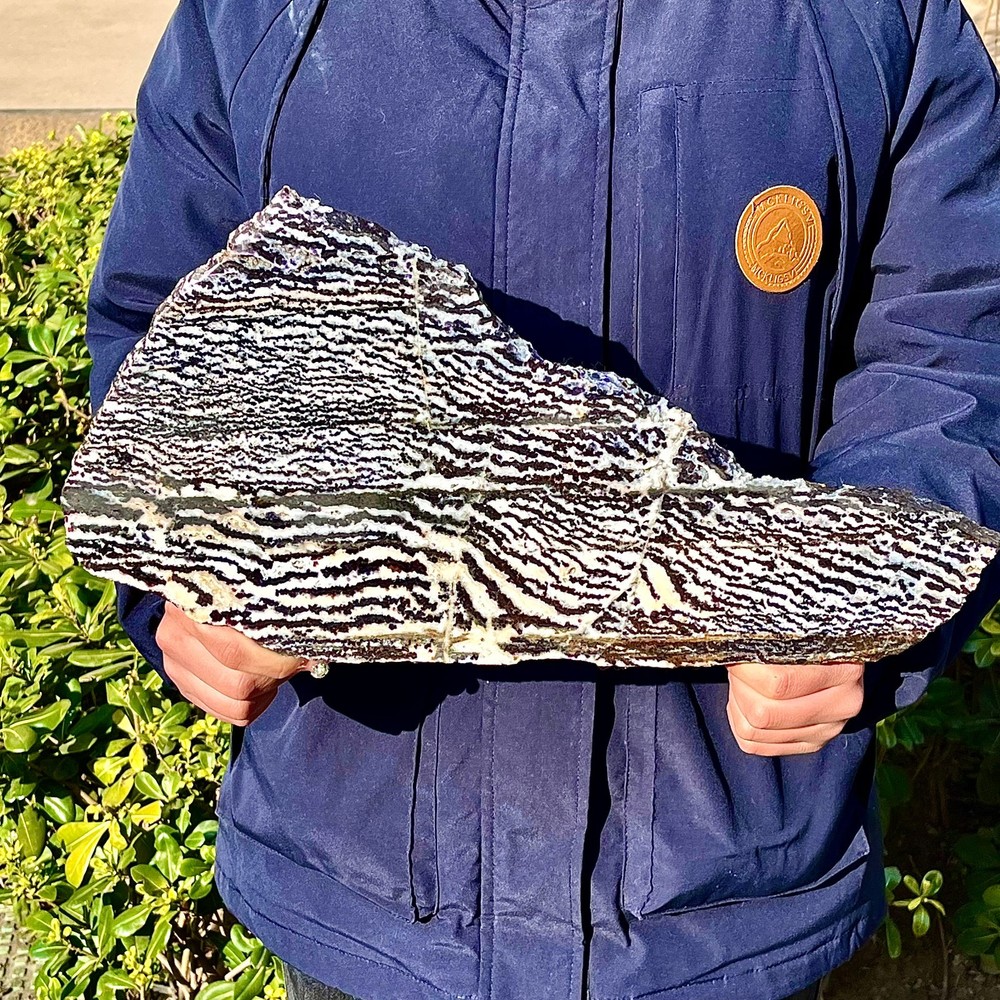 4.21LB Water grass agate wide column obelisk sample column