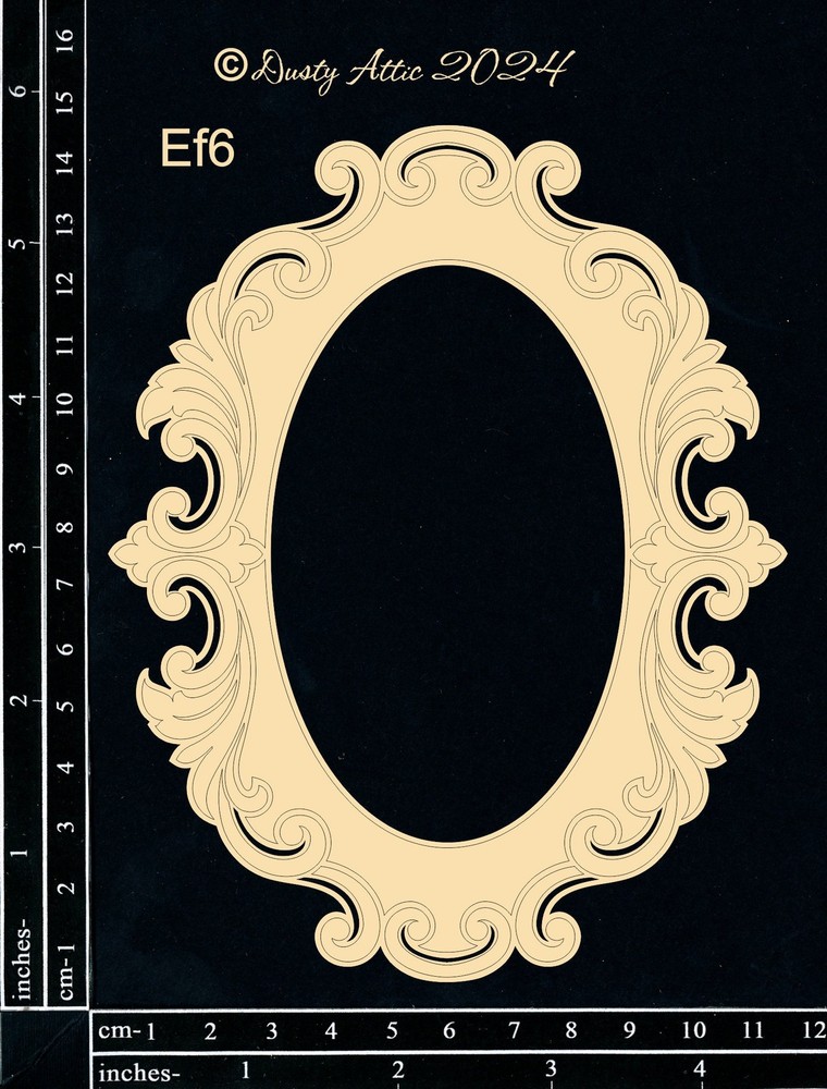 Dusty Attic Chipboard 5x7 - Elegant Frames #6, DA3837