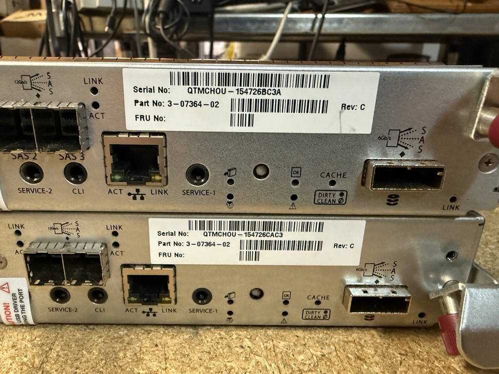 2 x Dot Hill 81-00000078-00-09 AssuredSAN DBB SAS Disk Array Controller LOT 2