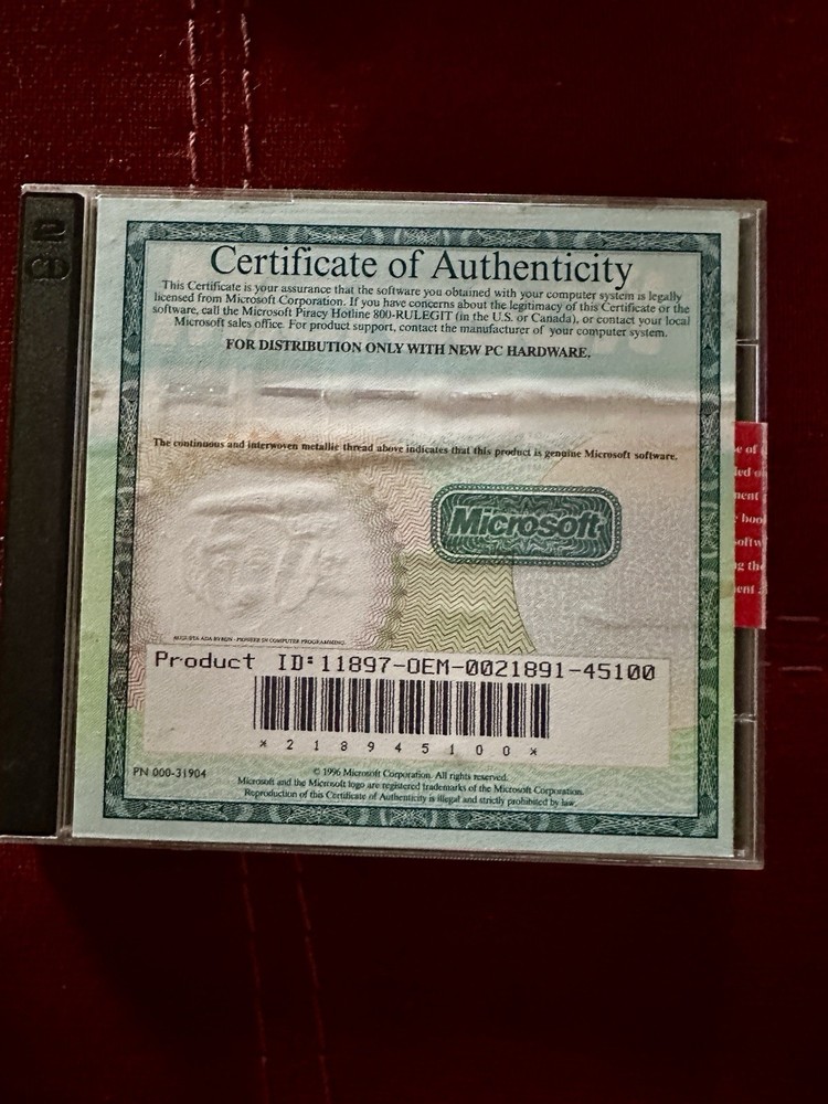 Vintage NEC Microsoft 95 Software CD bundle