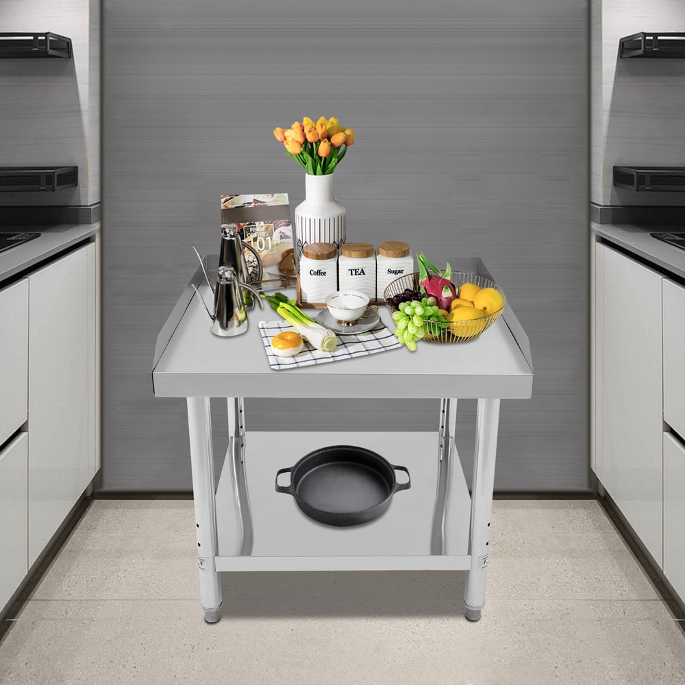 Stainless Steel Kitchen Restaurant Adjustable Work Prep Table