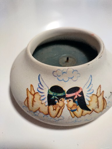 Candles By Sandstone Creations Hand Painted. 1A