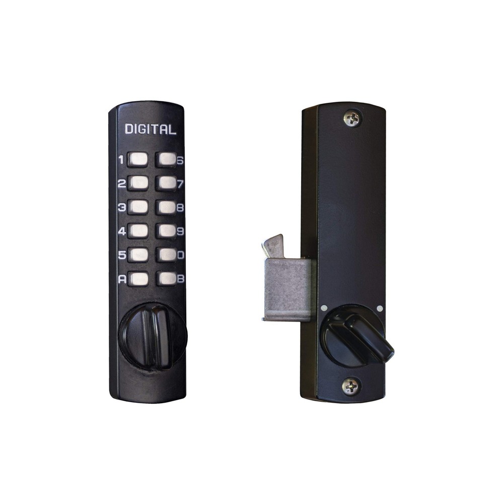 C150JB Surface Mount Hook Bolt Jet Black