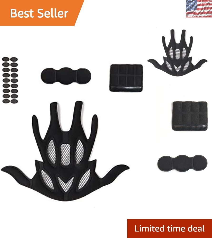 Complete Helmet Replacement Padding Set - 21PCS for Maximum Riding Comfort
