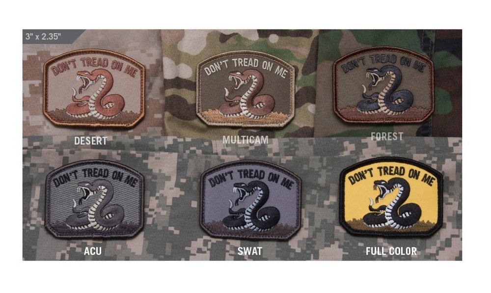 Milspec Monkey MSM Morale Patch Nylon - Don't Tread On Me -MULTICAM / Arid - NEW