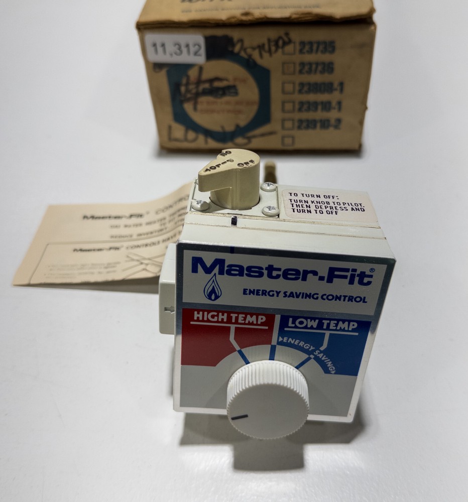 Master-Fit 23736 Hot Water Heater Gas Valve 3773U-292