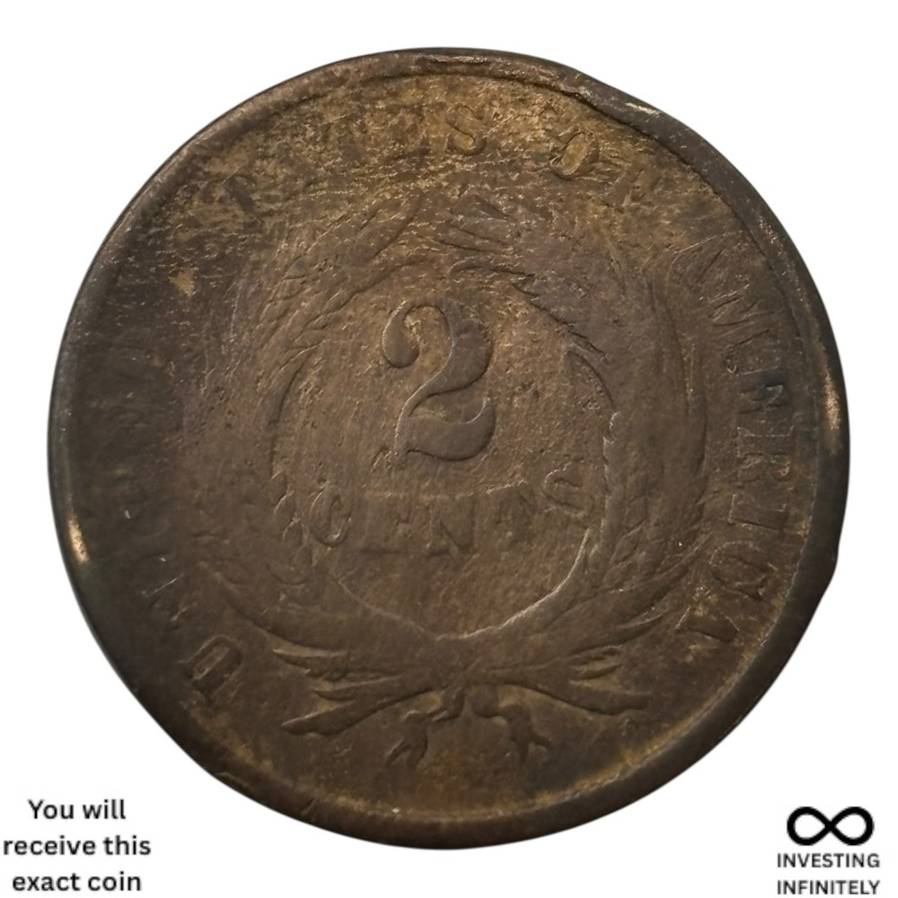 1865 2 Cent Piece X-1385