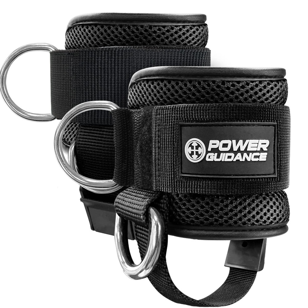 Ankle Strap Adjustable with D-rings for Cable Machine Glute Workouts Leg