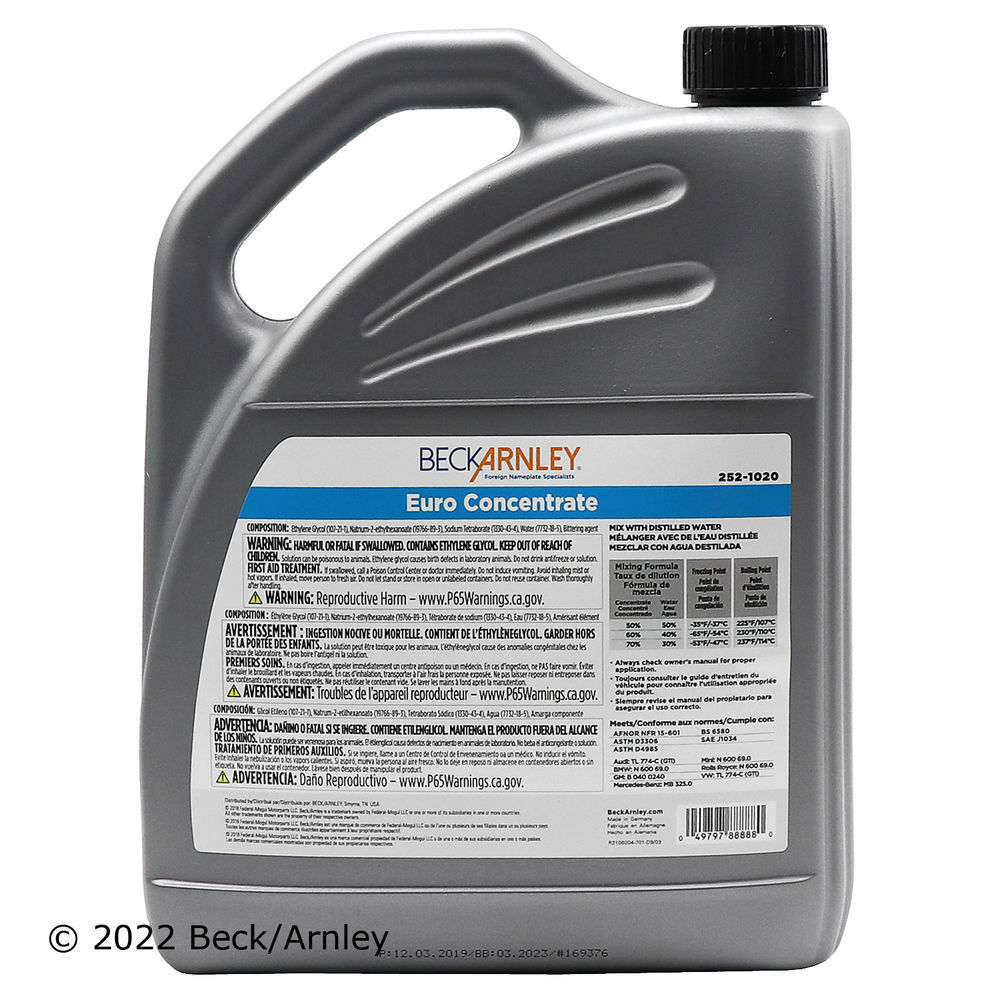 Anti-Freeze Beck/Arnley 252-1020
