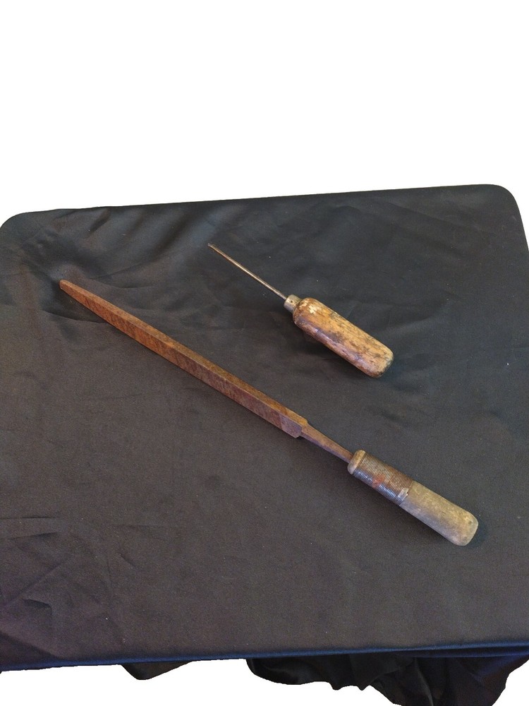 Vintage Tools - Wood Handle Hand File And Pick