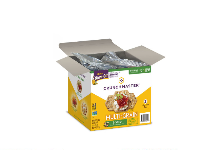 Crunchmaster 5 Seed Multi-Grain Cracker, 10 oz., 2 pk.