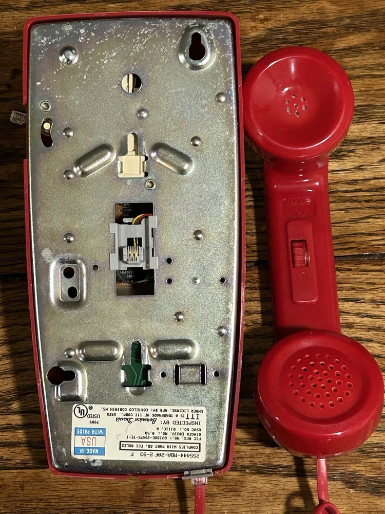 Cortelco Red Wall Phone
