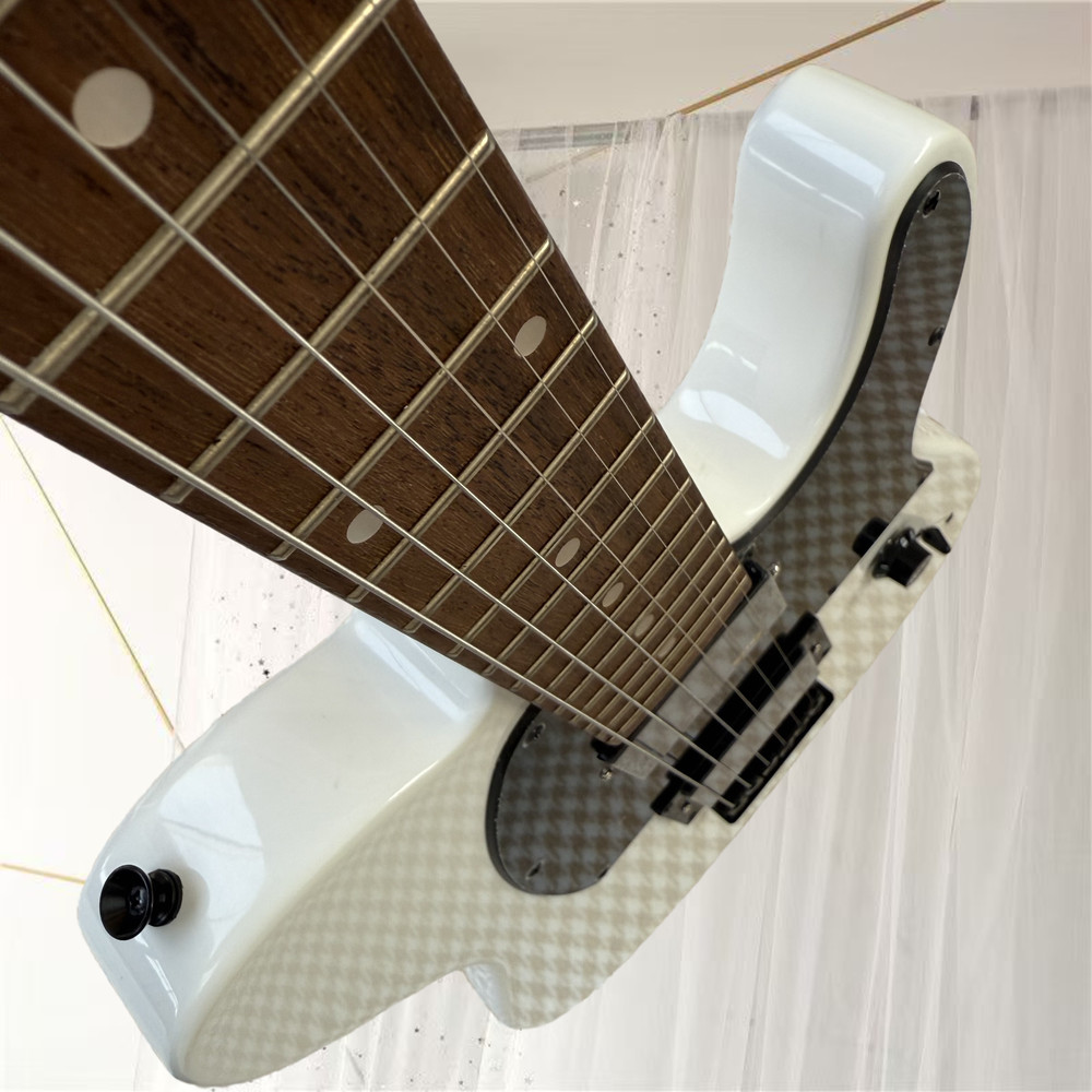 エレキギター、新品、色白黒2色、送料無料、空輸、高品質、音質優美、6弦