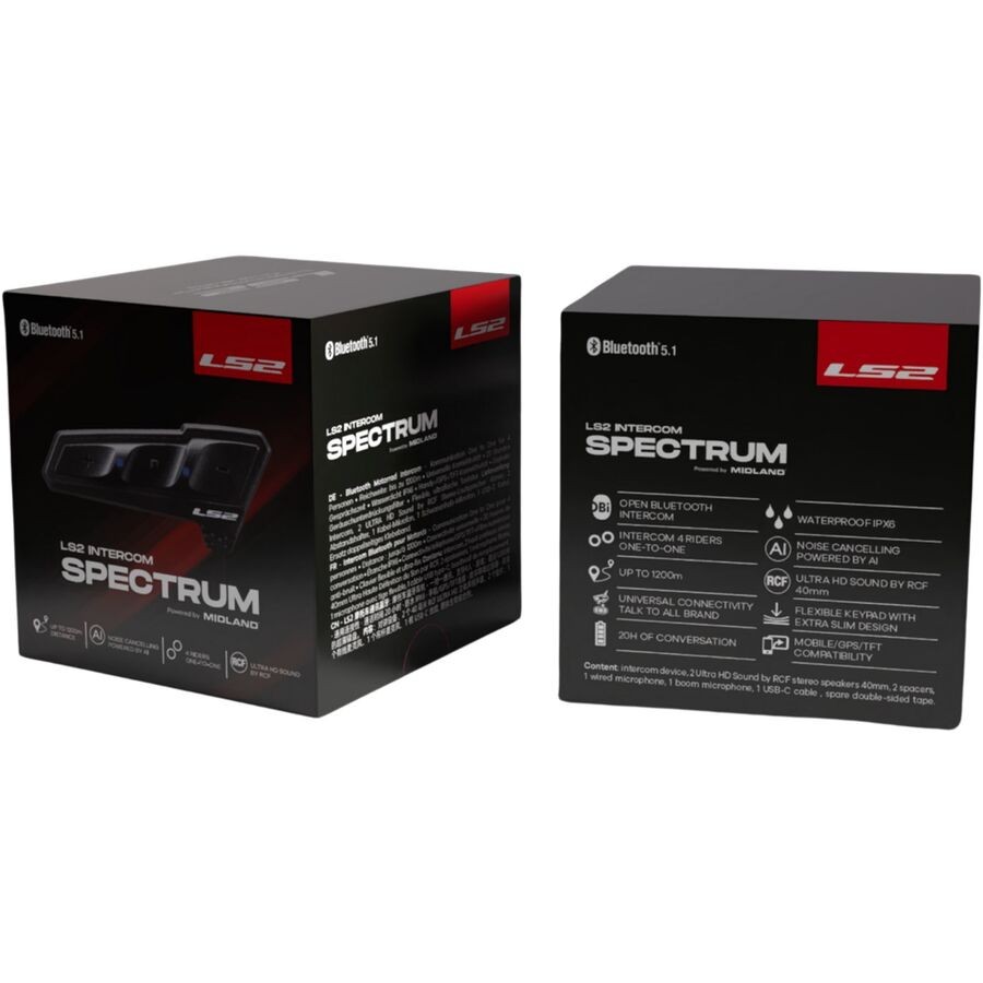 LS2 Spectrum Communication Kit - Black 04-898