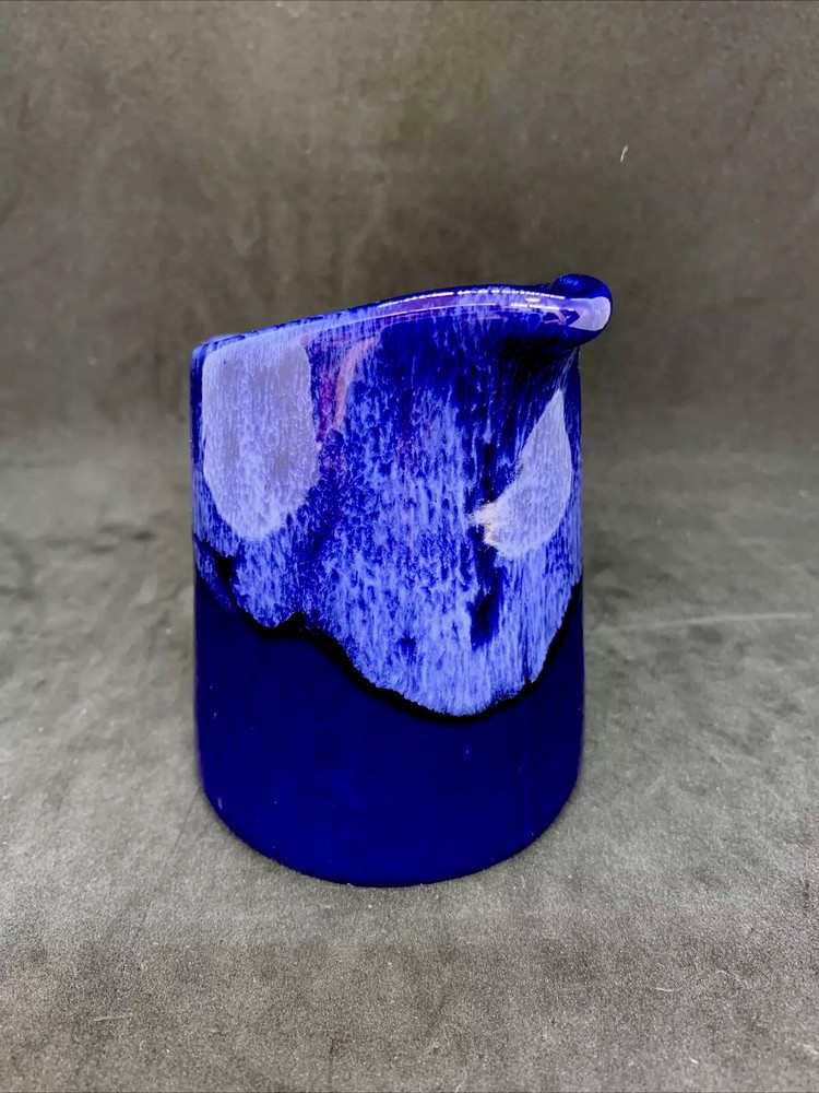 Beauceware Pottery Canada Cobalt Blue Ceramic Milk Cream Pitcher