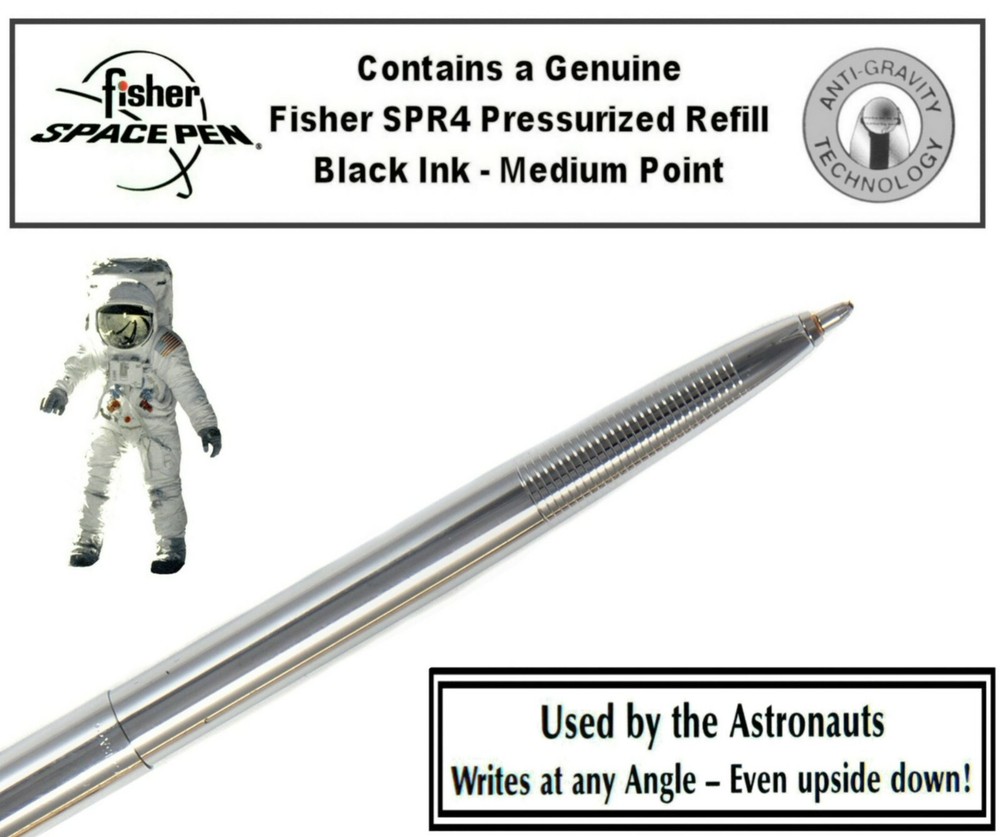 Fisher Space Pen #M4CSH / Chrome Pen with Gold Shuttle