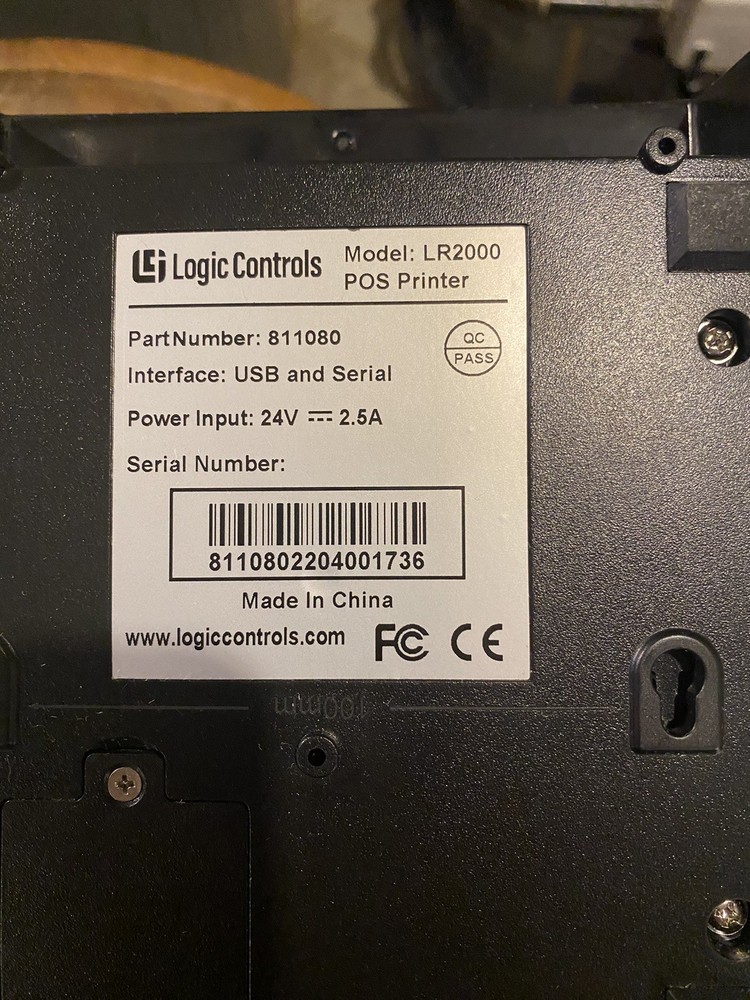 Logic Controls LR2000 Thermal Receipt Printer USB Grade A