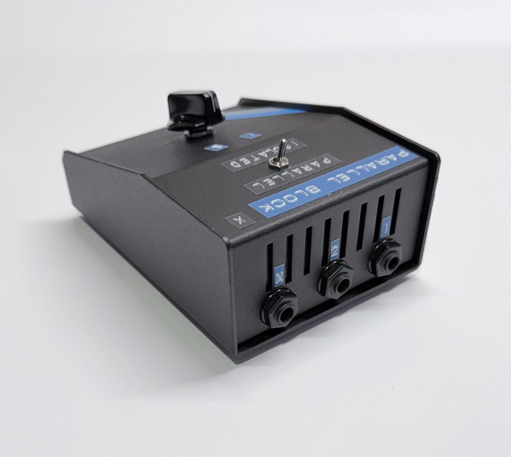 2x1 PARALLEL BLOCK - Guitar Amp Speaker Selector/Combiner - Black, Custom Orders