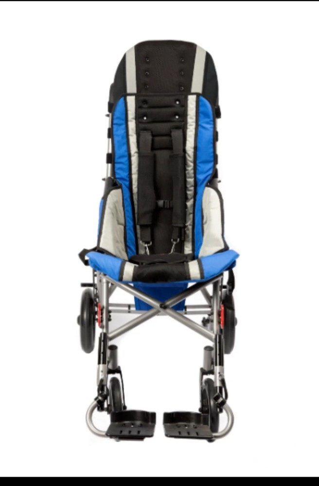Trotter Mobility Chair 18" Jet Fighter Blue, Foldable, Lightweight, Adjustable
