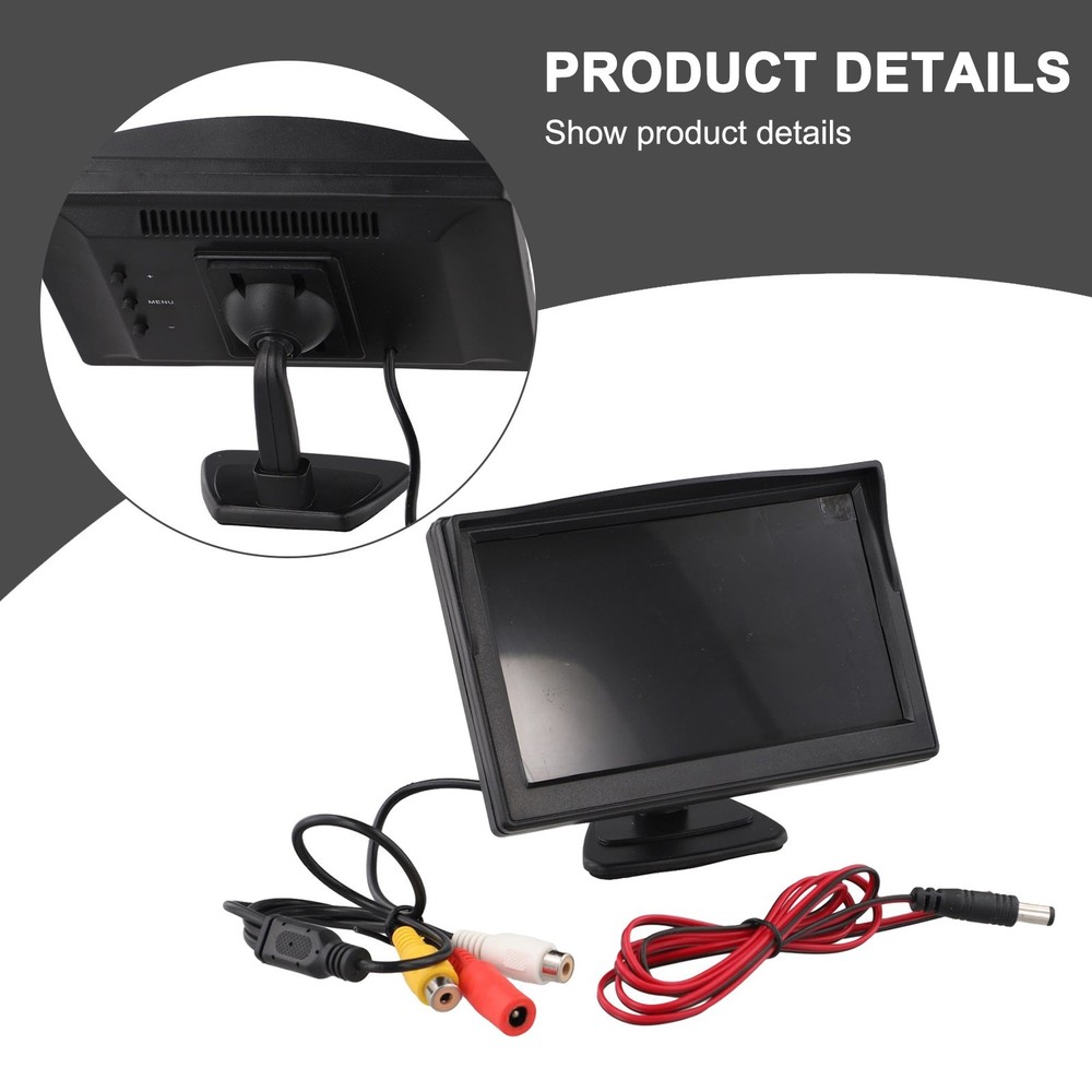 Full Display Backup Parking In Car Display AHD P Channels For AHD P Video Input