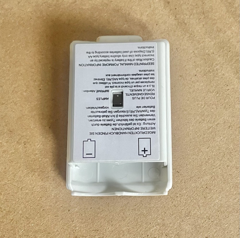 Xbox 360 Wireless Controller AA Battery Pack Back Case Cover Holder Shell WHITE