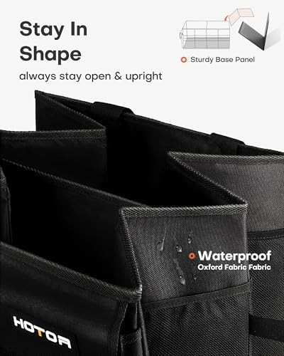Foldable Trunk Organizer Sturdy Car Storage Compartments