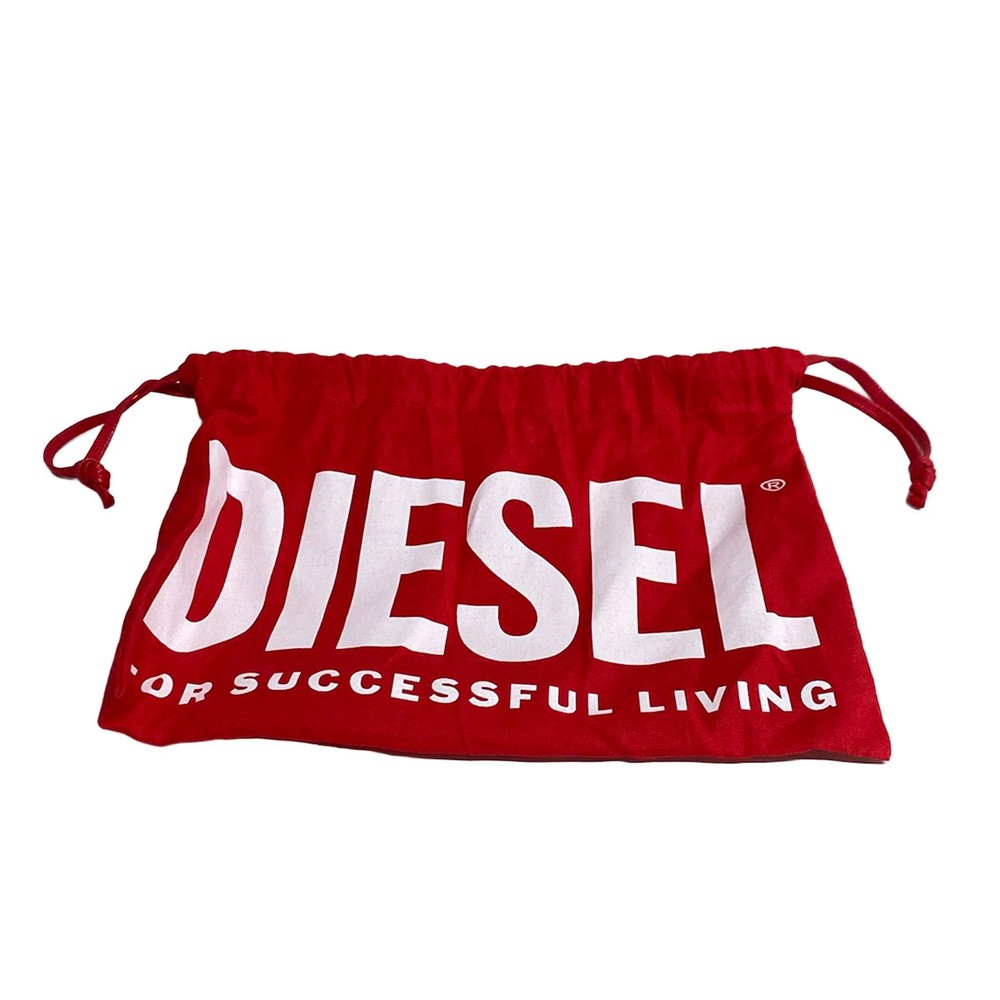 DIESEL Black Silver Leather Hardware Belt